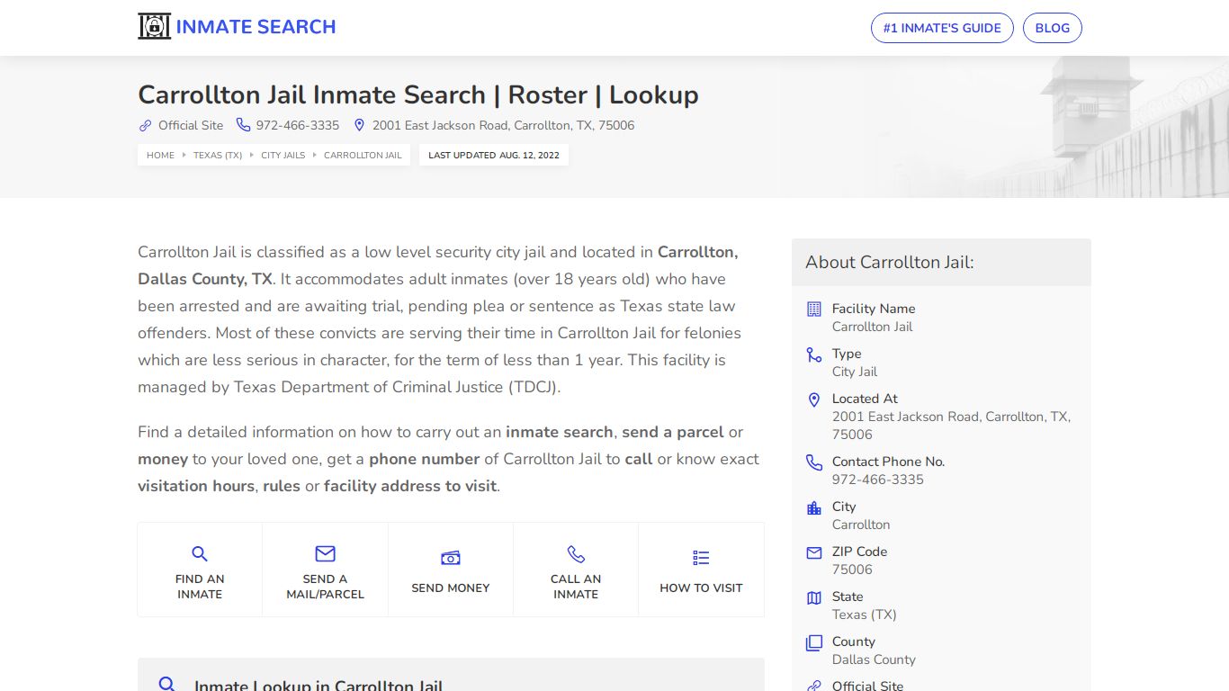 Carrollton Jail Inmate Search | Roster | Lookup